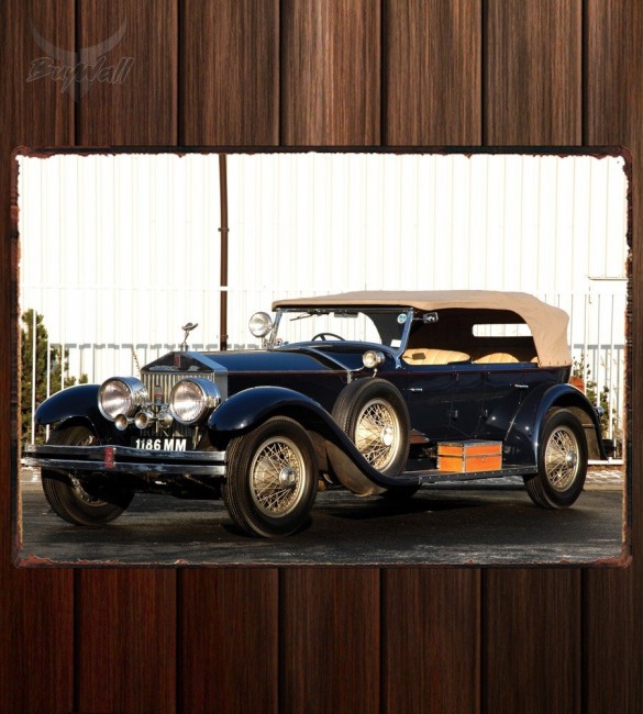 Металлическая табличка Rolls-Royce Silver Ghost 40 50 Torpedo Tourer by Holbrook Металлическая табличка Rolls-Royce Silver Ghost 40 50 Torpedo Tourer by Holbrook